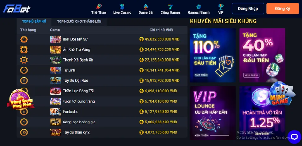 Lợi ích khi nhận hoàn trả 66 Club